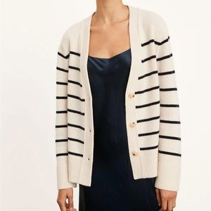 Vince Breton Stripe Cardigan